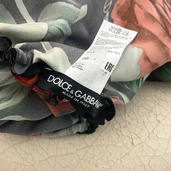 Dolce & Gabbana Rose Print Dress - Picture 6 of 6